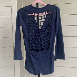 Chaser bohemian romper short xs